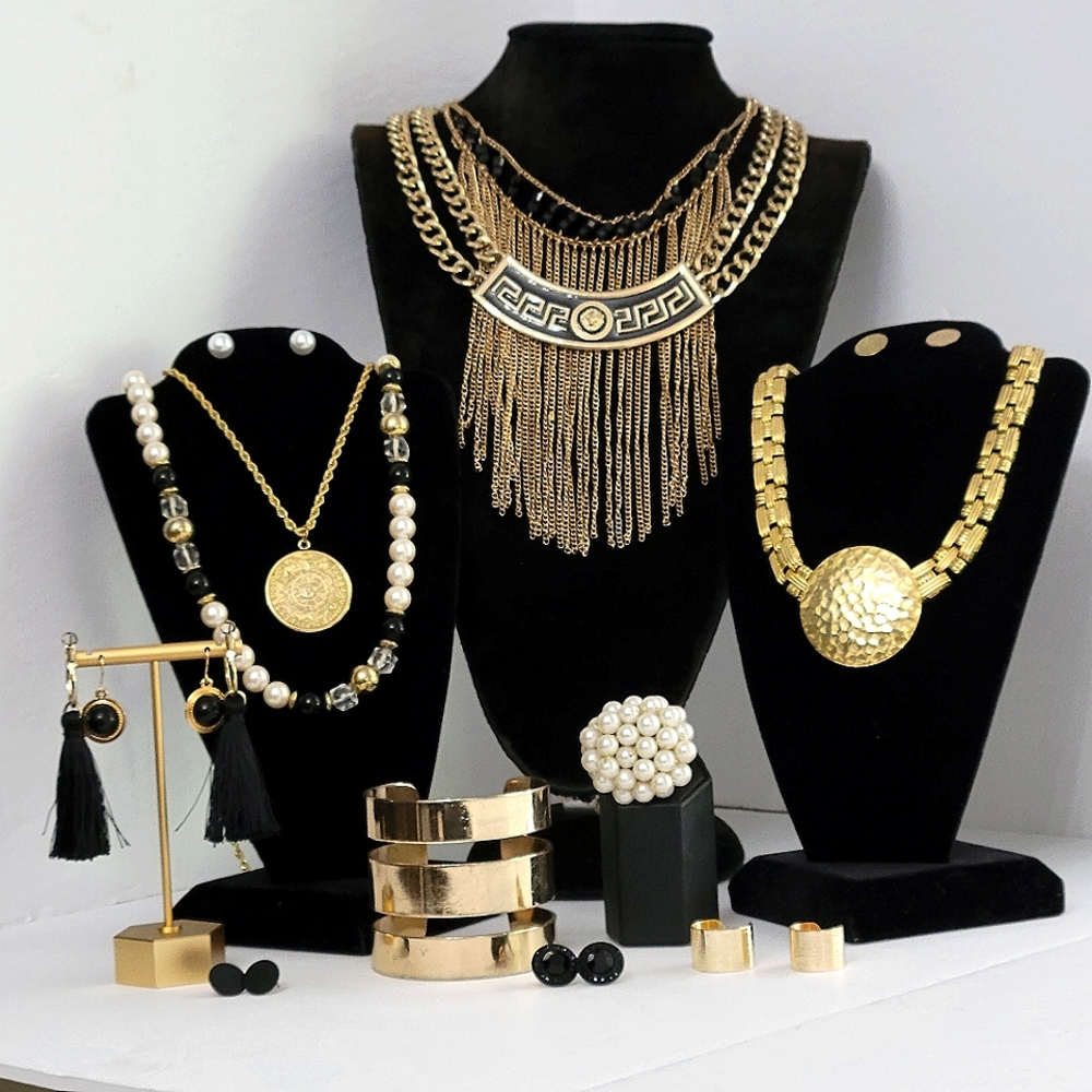Curated Jewelry Lot -Grand Casino Inspired. Necklaces, bracelets, earnings, ring